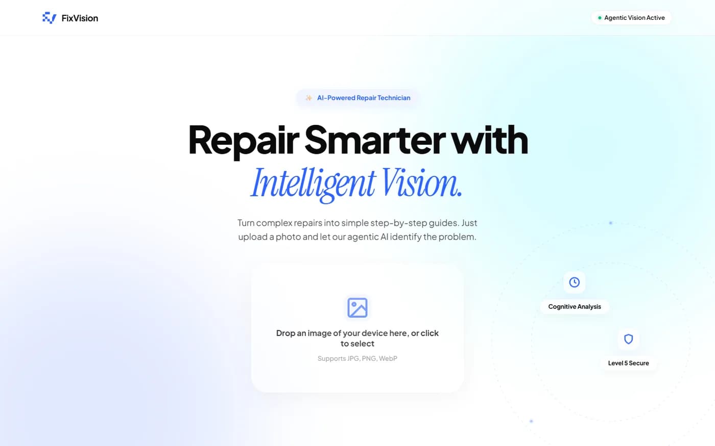 FixVision AI desktop application, from the project README